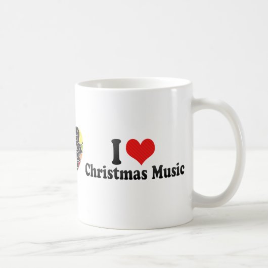 Mug J'aime la musique de Noël (Droite)