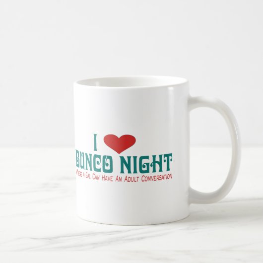 Mug j'aime la nuit de bunco (Droite)