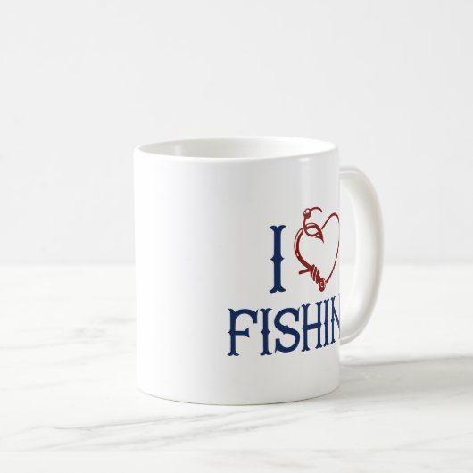 Mug J'aime la pêche (Devant droit)