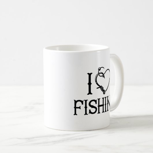Mug J'aime la pêche (Devant droit)