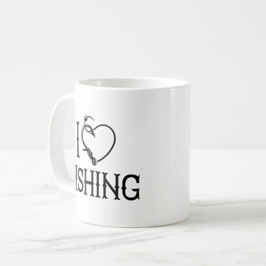 Mug J'aime la pêche (Devant gauche)