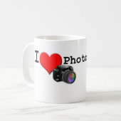 Mug J'aime la photographie (Devant gauche)