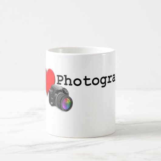 Mug J'aime la photographie (Centre)