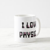 Mug J'aime la physique (Devant droit)