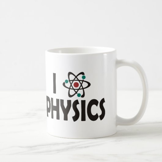 Mug J'aime la physique (Droite)