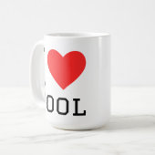 Mug J'aime la piscine (Devant gauche)