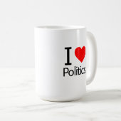 Mug J'aime la politique (Devant droit)