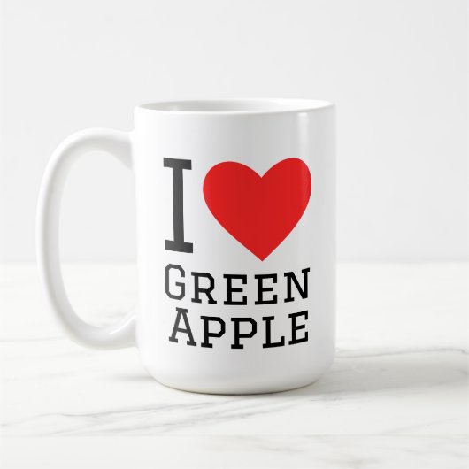 Mug J'aime la pomme verte (Gauche)