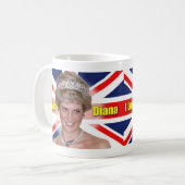 Mug J'aime la princesse Diana (Devant gauche)