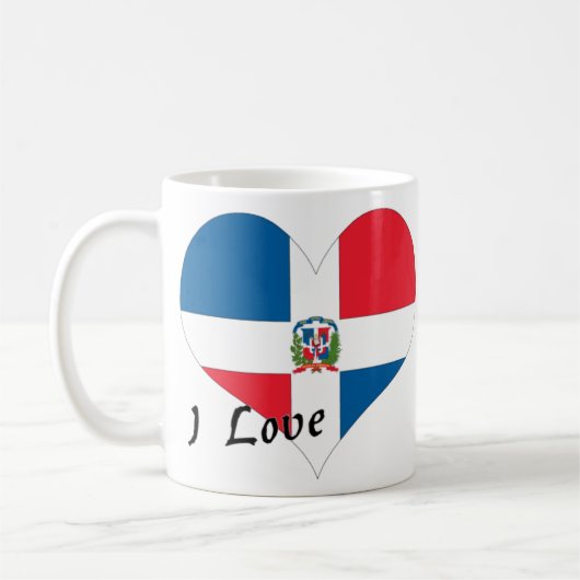 Mug J'aime la République Dominicaine (Gauche)