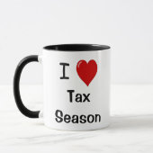 Mug J'aime la saison d'impôts - saison d'impôts de (Gauche)