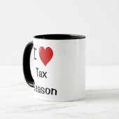 Mug J'aime la saison d'impôts - saison d'impôts de (Devant gauche)