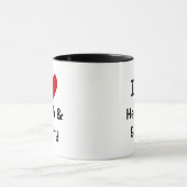 Mug J'aime la santé et sécurité de coeur de la santé (Centre)