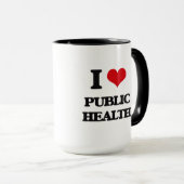 Mug J'aime la santé publique (Devant droit)