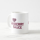 Mug J'aime la sauce à la canneberge (Devant gauche)