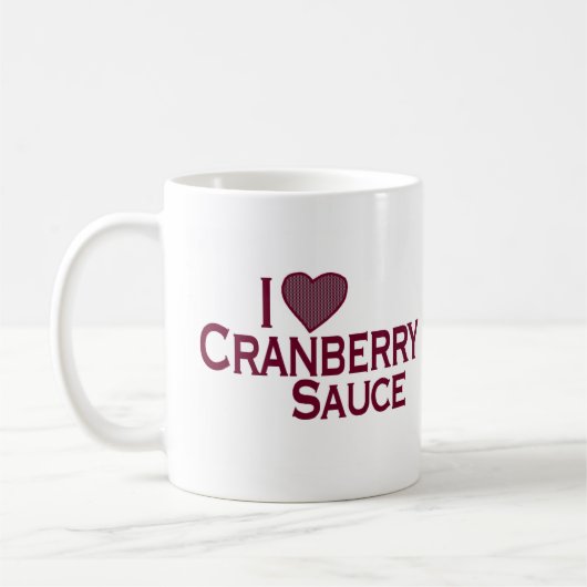 Mug J'aime la sauce à la canneberge (Gauche)