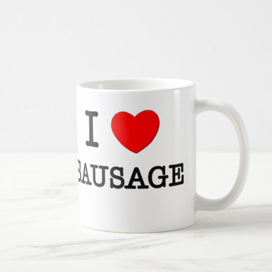 Mug J'aime la saucisse (Droite)