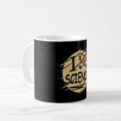 Mug J'aime la science (Devant gauche)