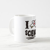 Mug J'aime la science (Devant gauche)
