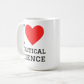 Mug J'aime la science politique (Devant gauche)