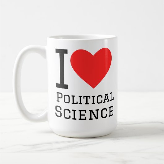 Mug J'aime la science politique (Gauche)