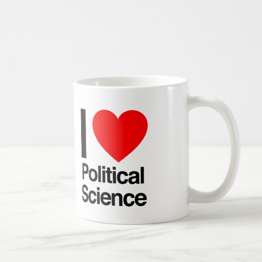 Mug j'aime la science politique (Droite)