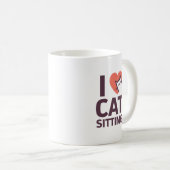 Mug J'aime la séance de chat (Devant droit)