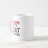 Mug J'aime la séance de chat (Devant gauche)