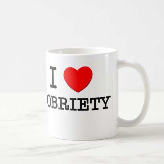 Mug J'aime la sobriété (Droite)