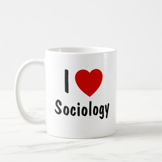 Mug J'aime la sociologie (Gauche)