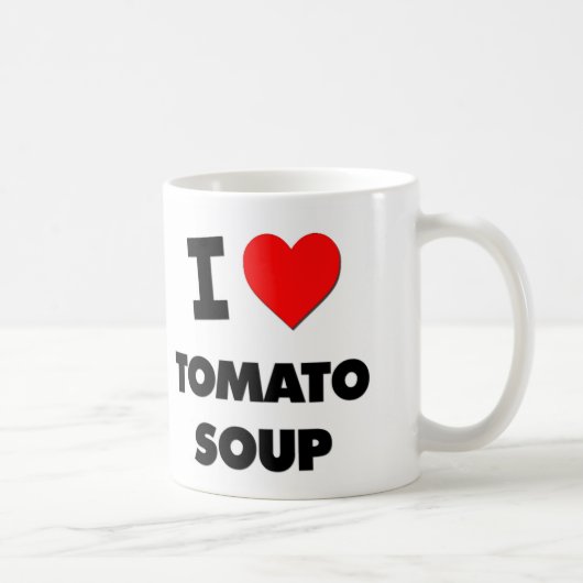 Mug J'aime la soupe à tomate (la nourriture) (Droite)