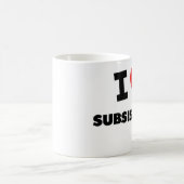 Mug J'aime la subsistance (Centre)