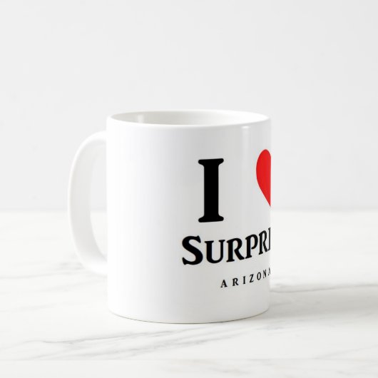 Mug J'aime la surprise (Devant gauche)