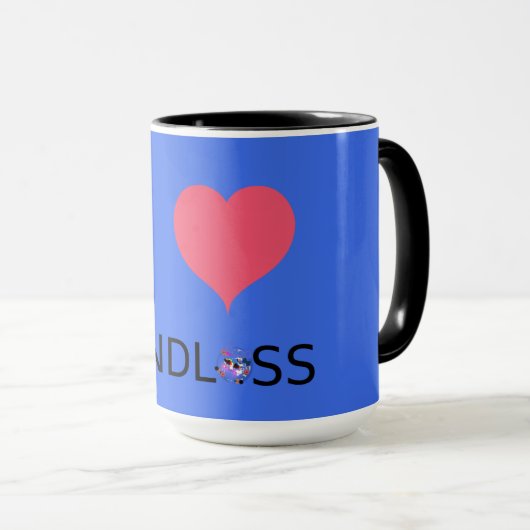 Mug J'aime la terre (Devant droit)