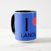 Mug J'aime la terre (Devant gauche)