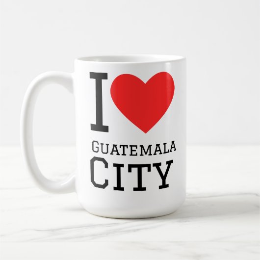 Mug J'aime la ville de Guatemala (Gauche)