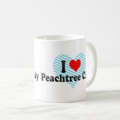 Mug J'aime la ville de Peachtree, Etats-Unis (Devant droit)