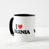 MUG J'AIME LA VIRGINIE (Devant gauche)