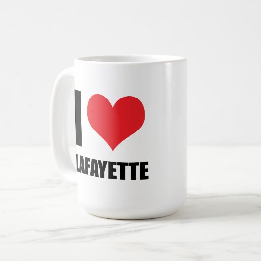 Mug J'aime Lafayette (Devant gauche)