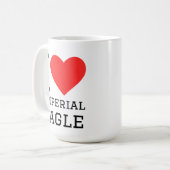 Mug J'aime l'aigle impérial (Devant gauche)