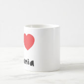 Mug J'aime l'Albanie (Centre)