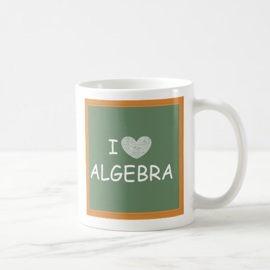 Mug J'aime l'algèbre (Droite)