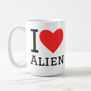 Mug J'aime l'alien