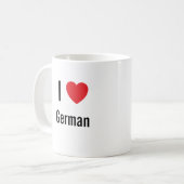 Mug J'aime l'allemand (Devant gauche)