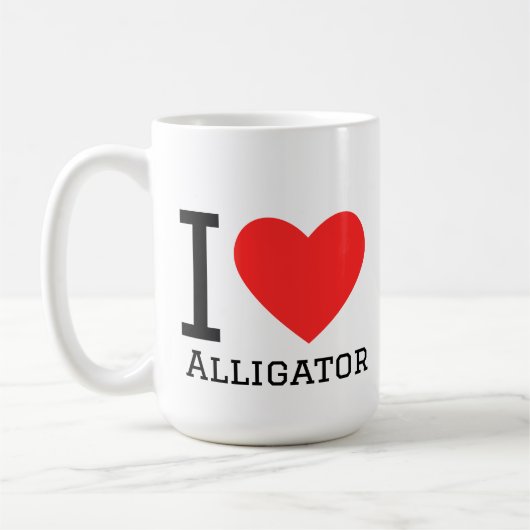 Mug J'aime l'alligator (Gauche)