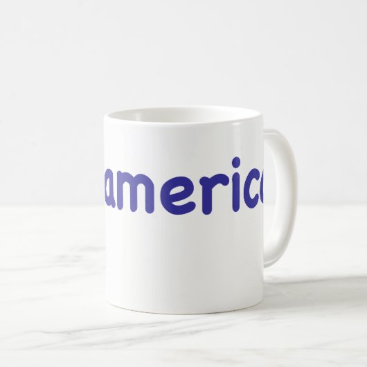 Mug J'aime l'Amérique (Devant droit)
