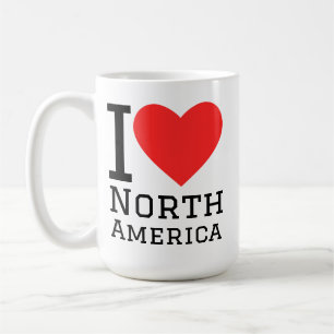 Mug J'aime l'Amérique du Nord