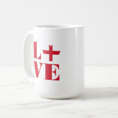 Mug J'aime l'Angleterre (Devant gauche)