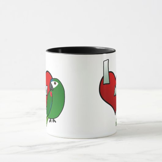 Mug J'aime l'ara de mon Hahn (Centre)