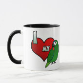 Mug J'aime l'ara de mon Hahn (Gauche)
